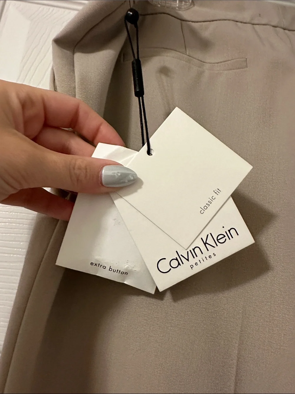 NWT Calvin Klein Women's Straight-Leg Dress Pants — Beige Taupe